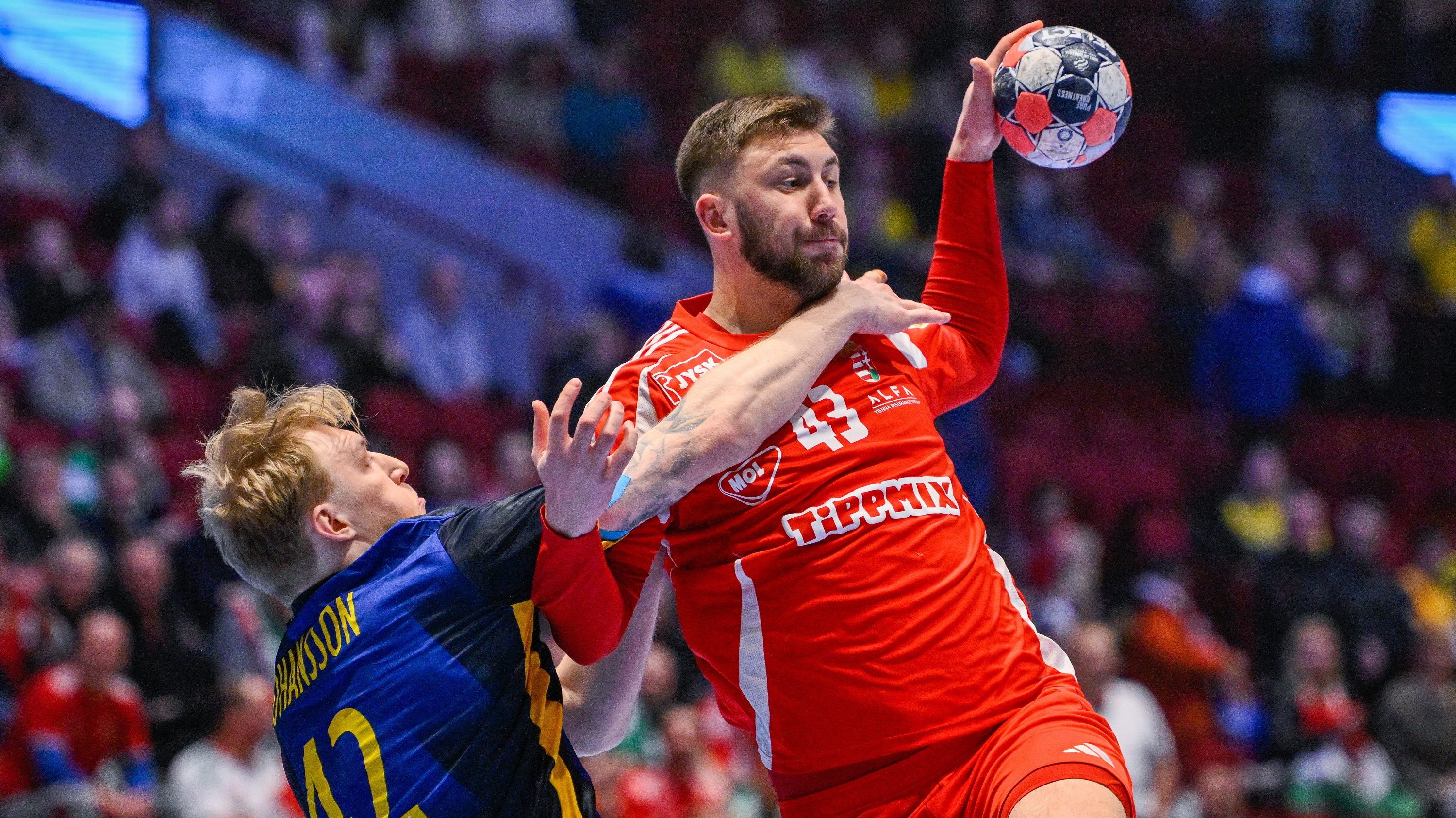 Ilic Zoran (j) és a svéd Eric Johansson.