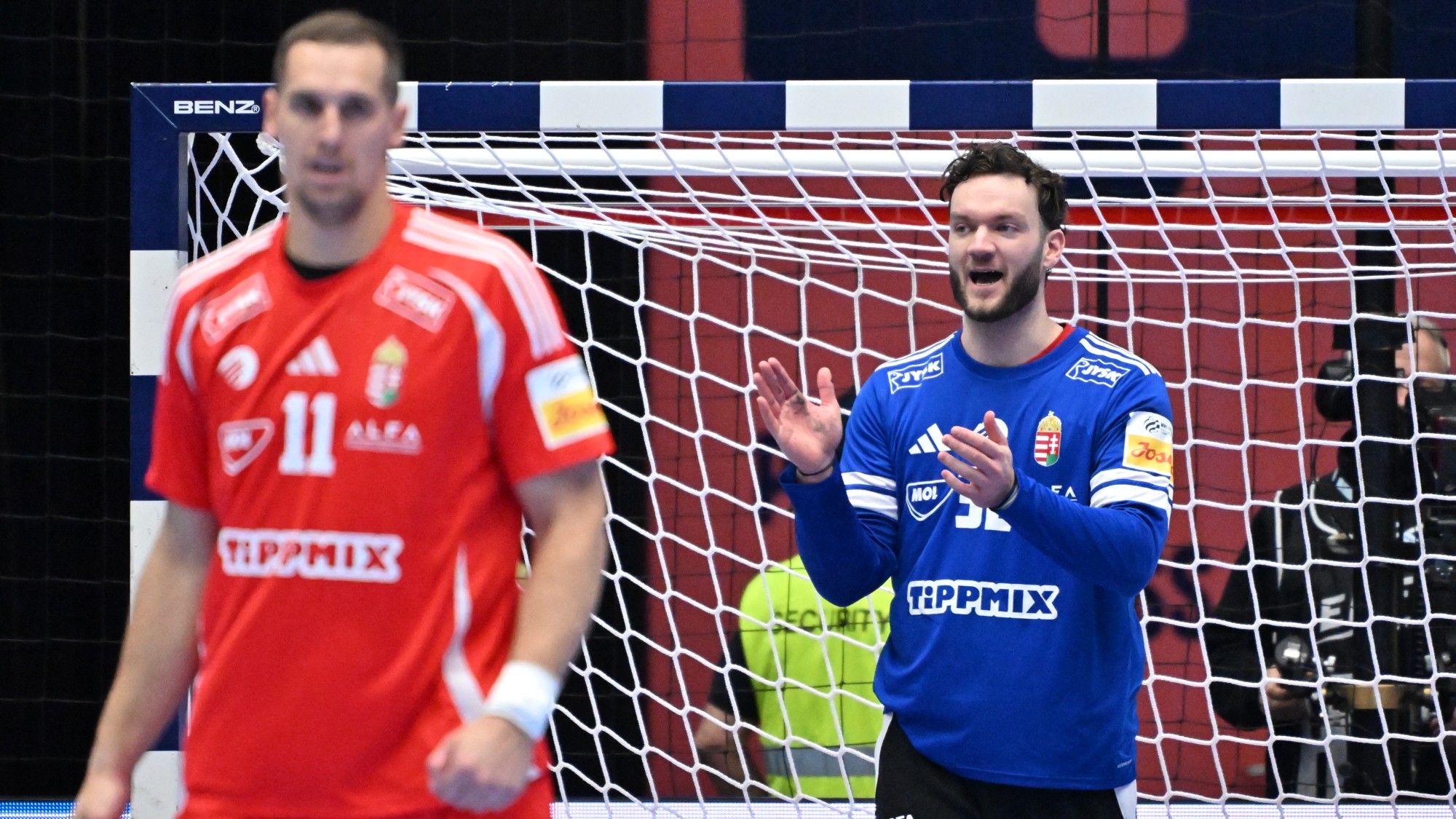 Palasics Kristóf, a magyar kézilabda-válogatott kapusa.