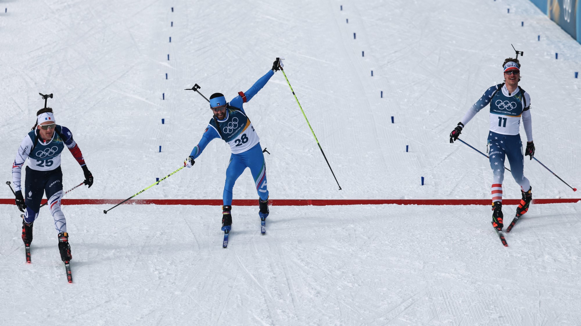 téli olimpia sílövészes 15 km tömegrajtos utolsó három különverseny