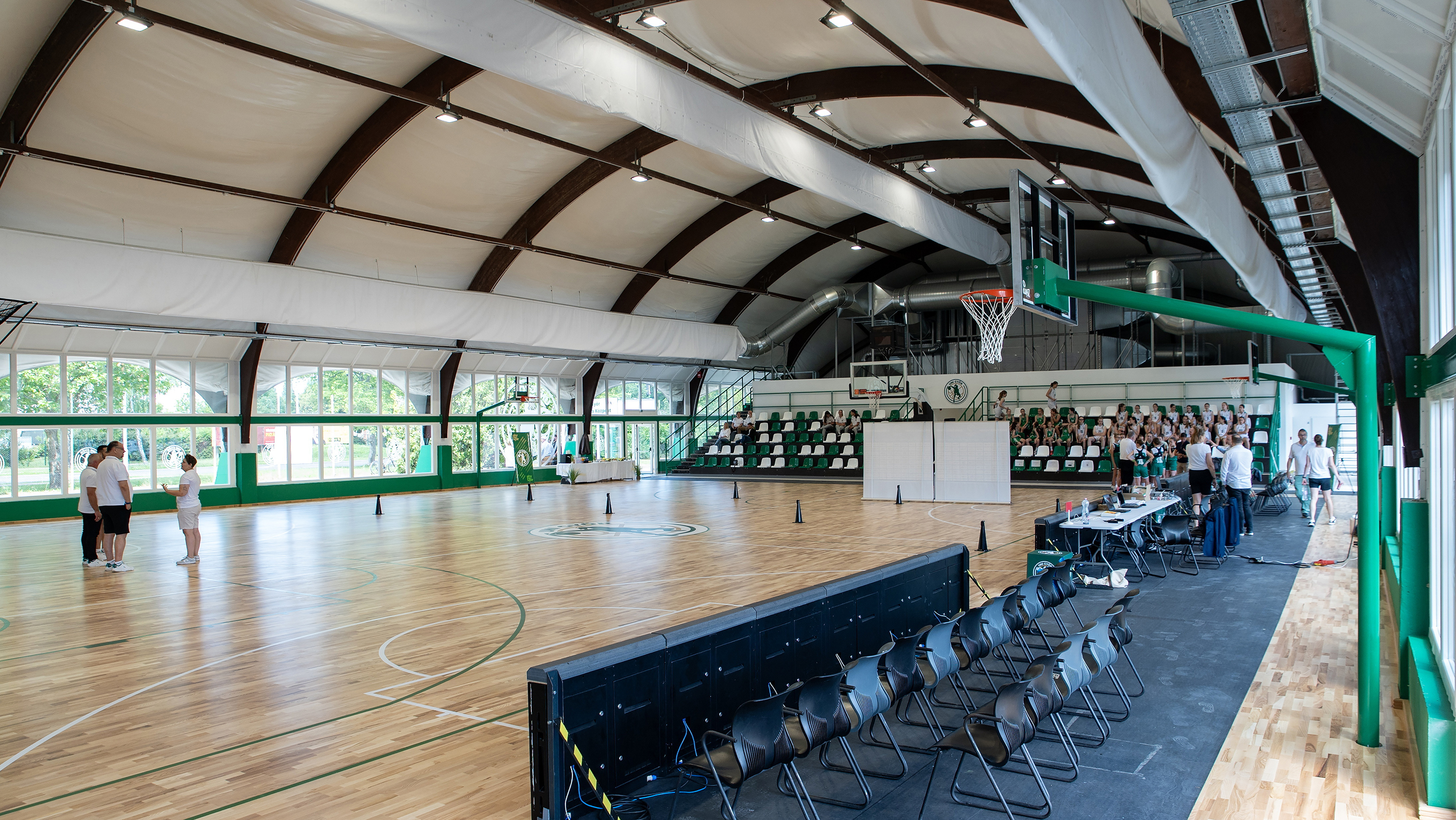 Az Uni Győr Kosárlabda Központ az átadás napján, 2024. június 5-én.