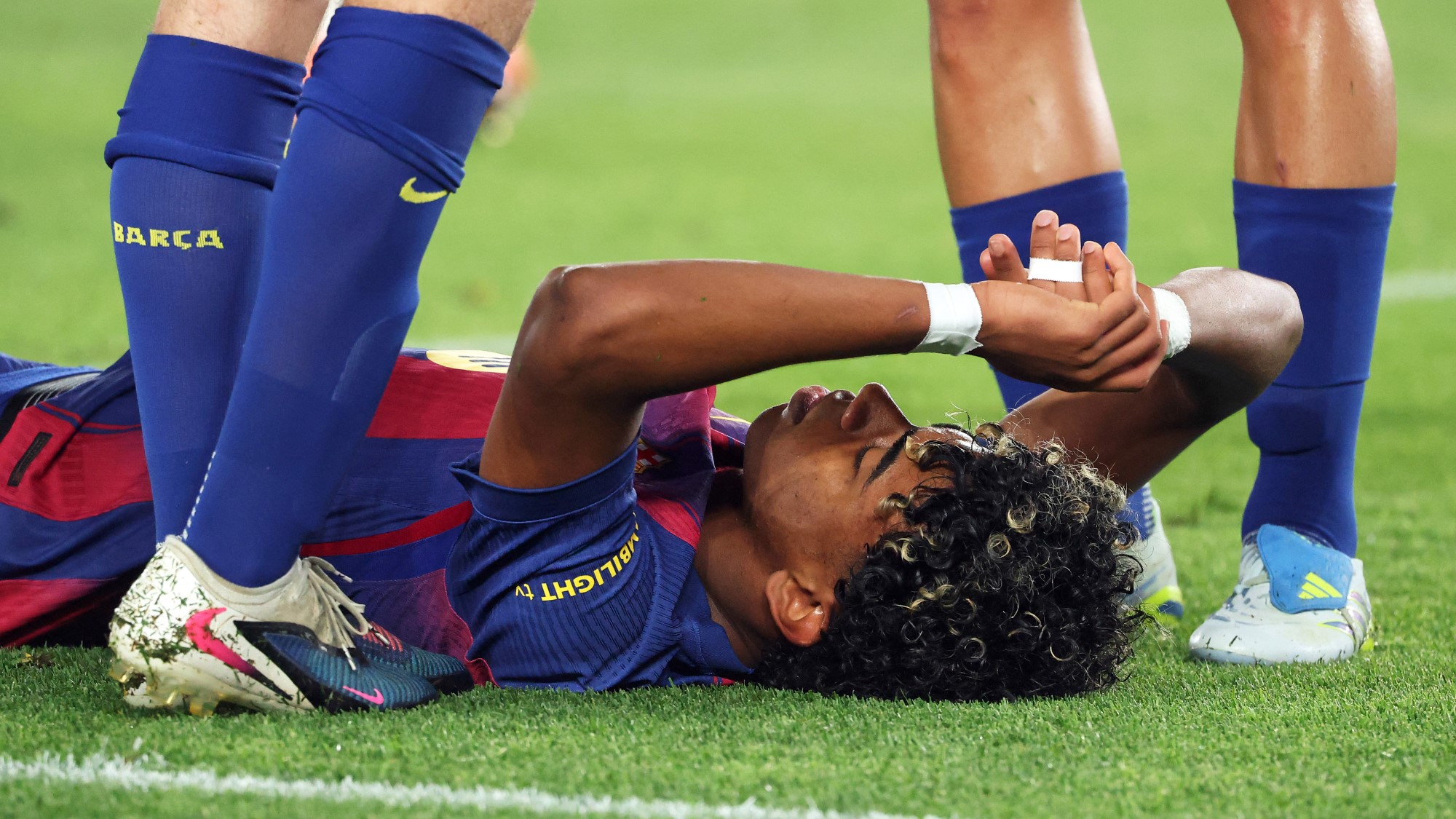 Lamine Yamal sérülés Barcelona spanyol válogatott foci vb