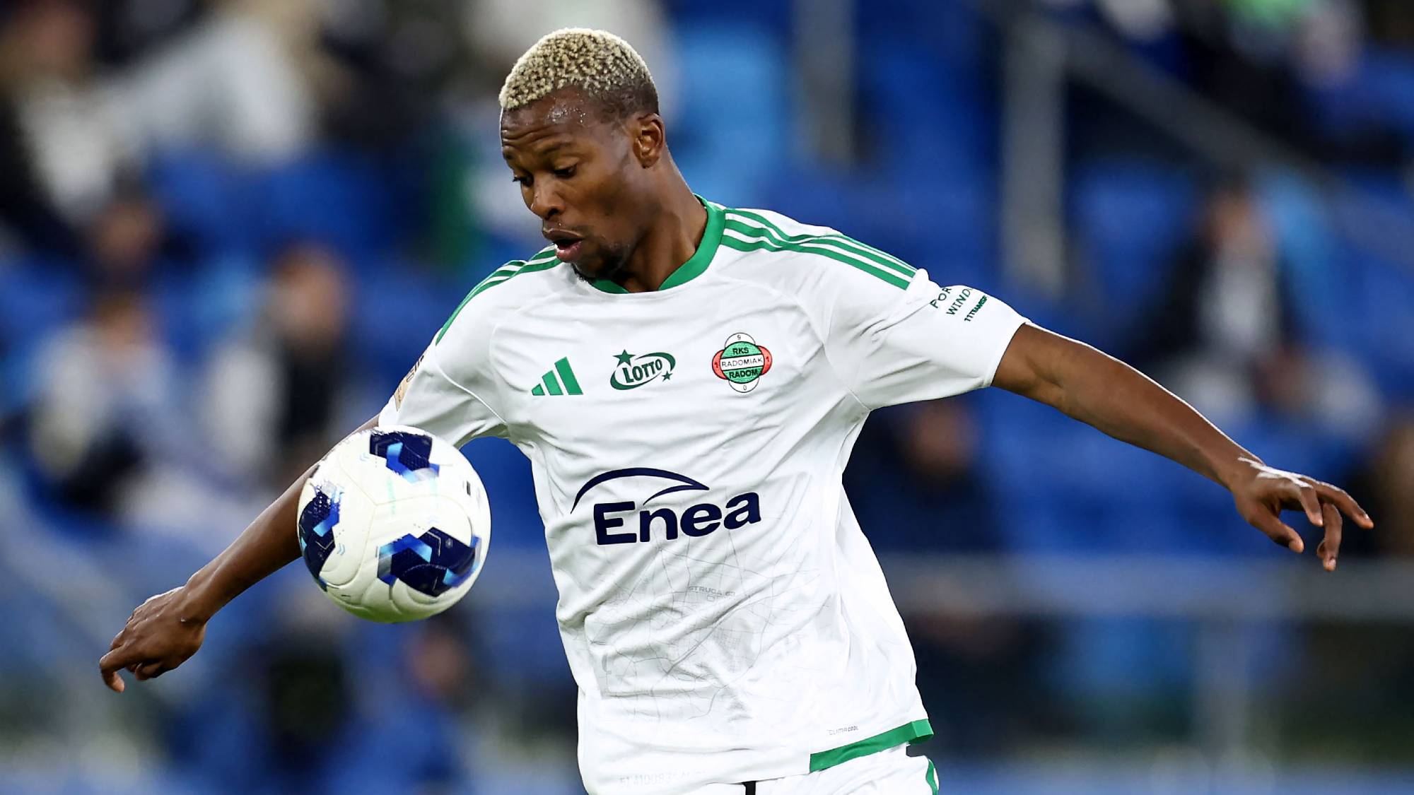 Ibrahima Camara during the PKO BP Ekstraklasa match between Wisla Plock and Radomiak Radom at Orlen Arena in Plock, Poland, on October 19, 2026. (Photo by Piotr Matusewicz/NurPhoto)