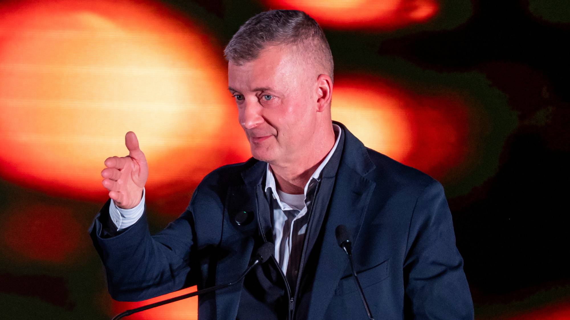 Kubatov Gábor, a Fidesz pártigazgatója beszédet mond a Fidelitas XXII. kongresszusán Budapesten, a Bálna Honvédelmi Központban 2025. november 15-én.