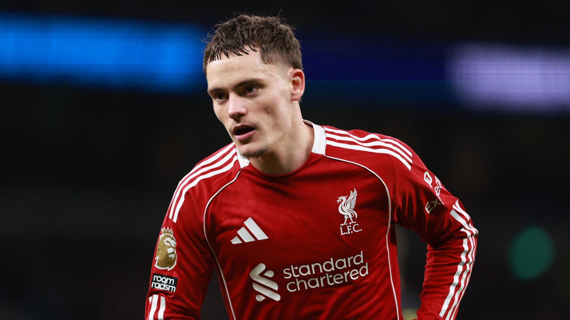 Florian Wirtz, a Liverpool labdarúgója a Tottenham Hotspur elleni angol bajnokin.