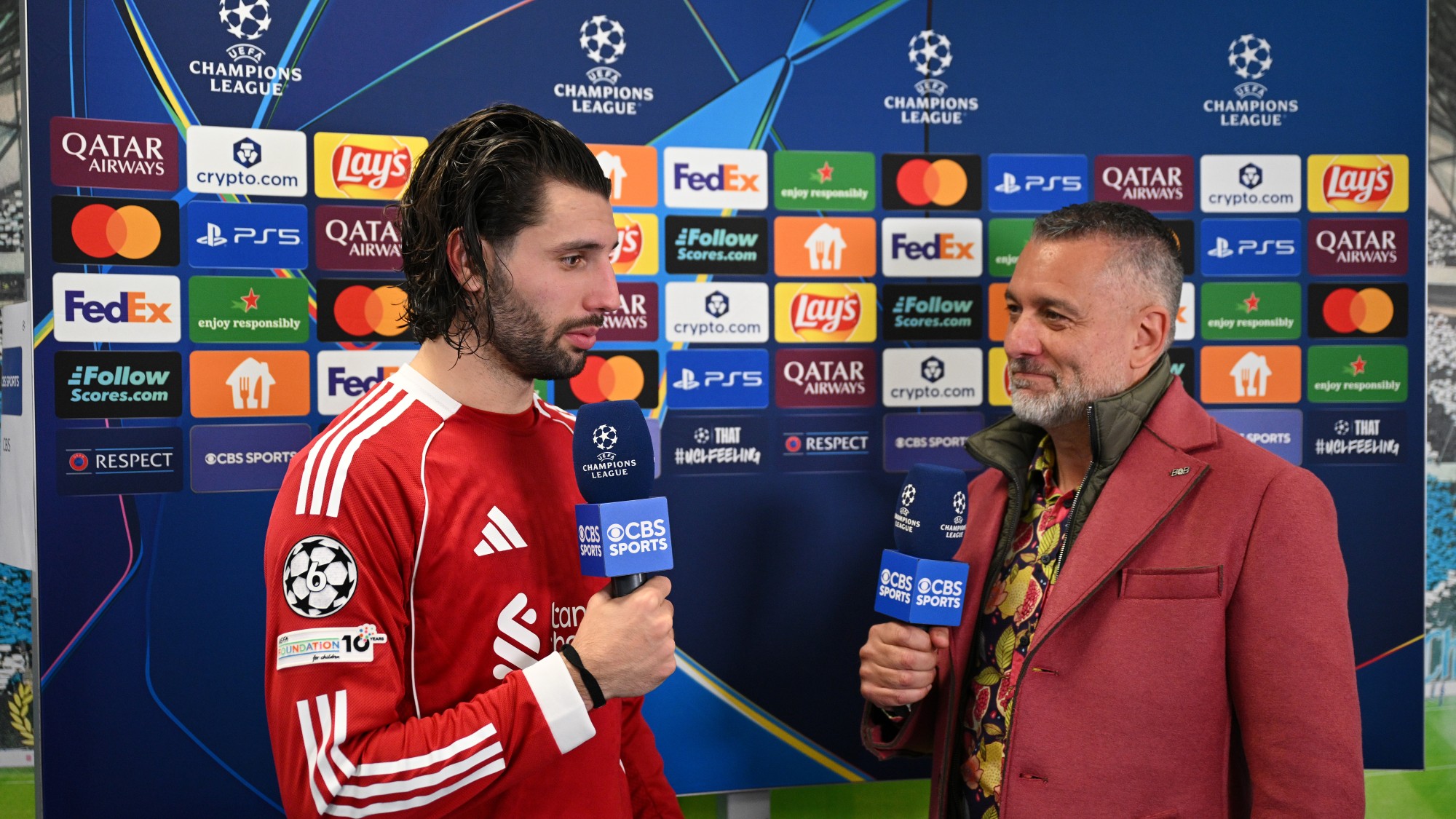 Szoboszlai Dominik nyilatkozik a Marseille és a Liverpool Bajnokok Ligája-mérkőzése után. A magyar játékos gólt szerzett.